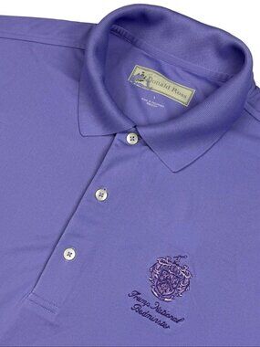 Trump National Golf Club x Donald Ross Men’s Polyester Polo Blue • Large